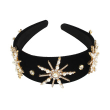 newest baroque headband star pearl hair clips multi styles crystal women hair band